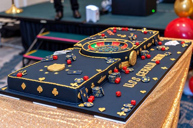 Khaki Ball Sheet Cake