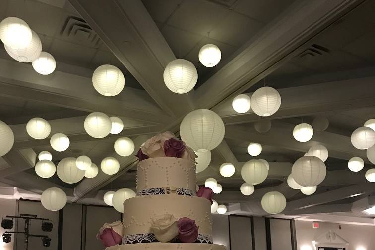 Wedding cake display