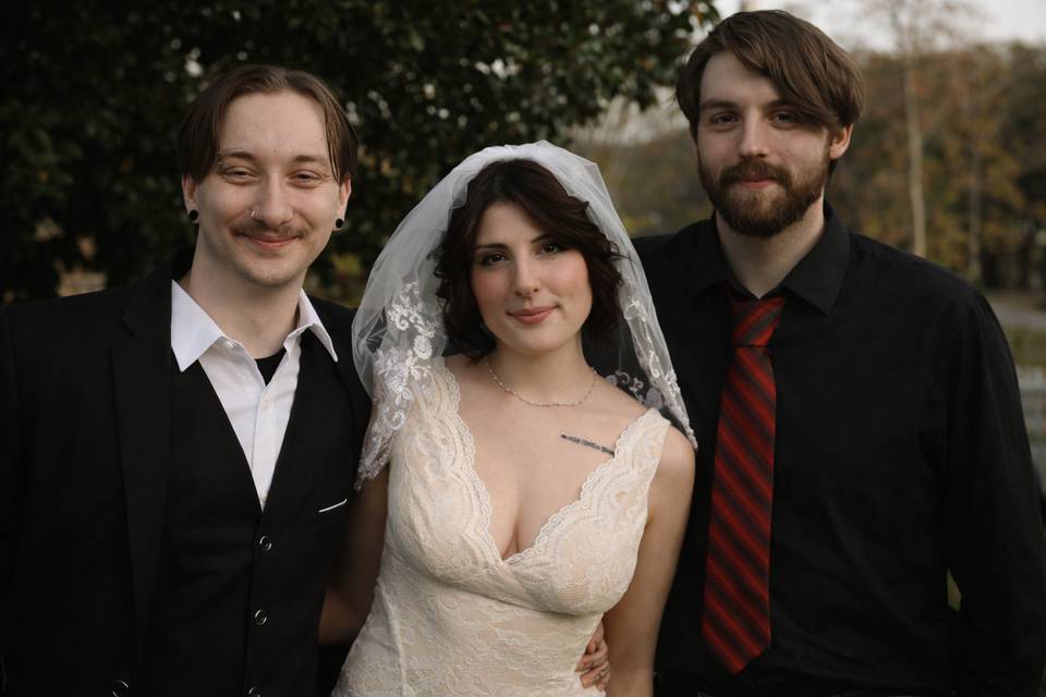 Celebrating love surrounded by