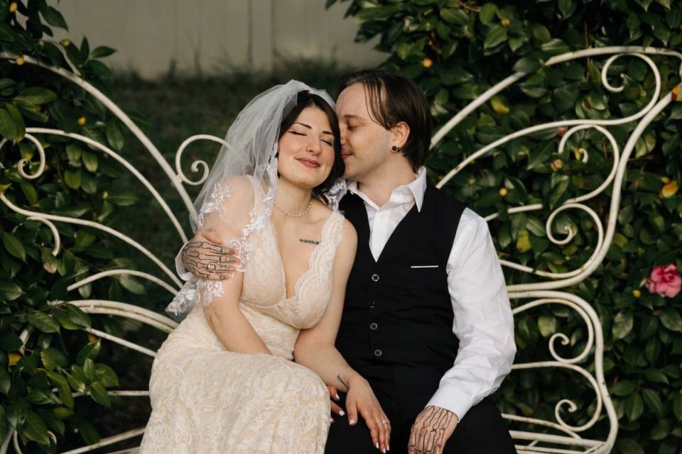 Garden Romance Scene