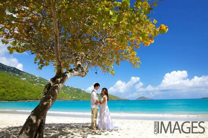 St. Thomas Beach Wedding at Magen's Bay.