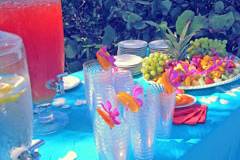 Tropical Rum Punch & Fruit Platter