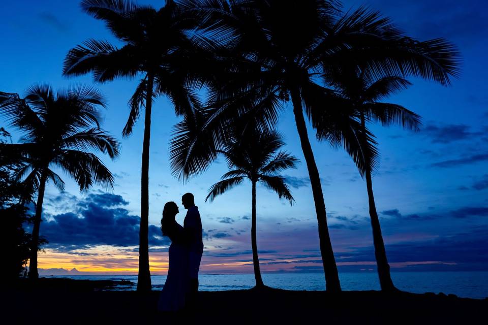 Sunset at Anaeho'omalu Bay