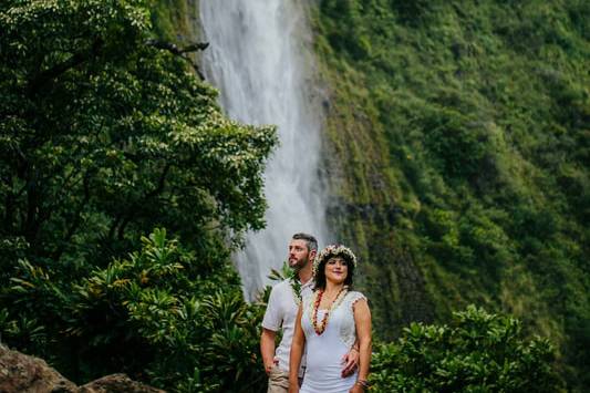 Blue Hawaiian Waterfalls