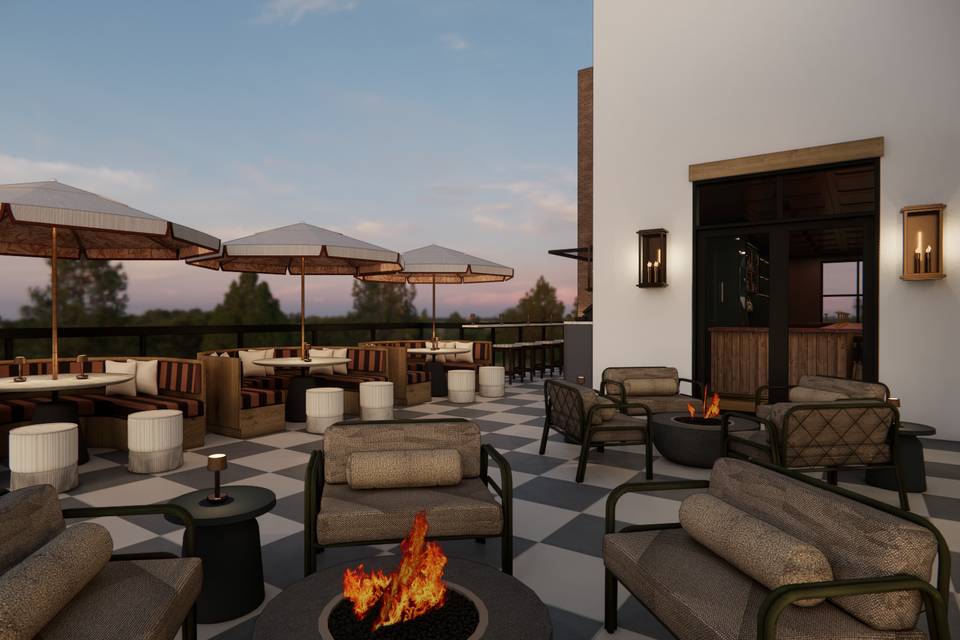 Wren Rooftop Patio Space