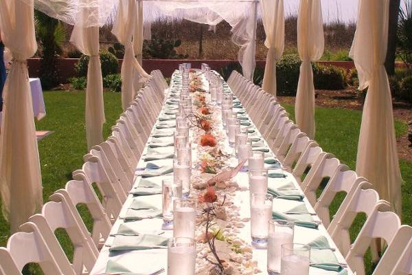 Canopy for Beach House Wedding