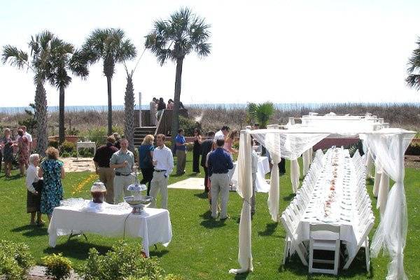View from the Balcony - Beach House Wedding in Myrtle Beach, SC