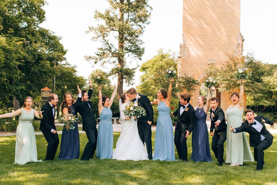 Campanile Lawn Bridal Party