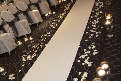 Indoor wedding setup