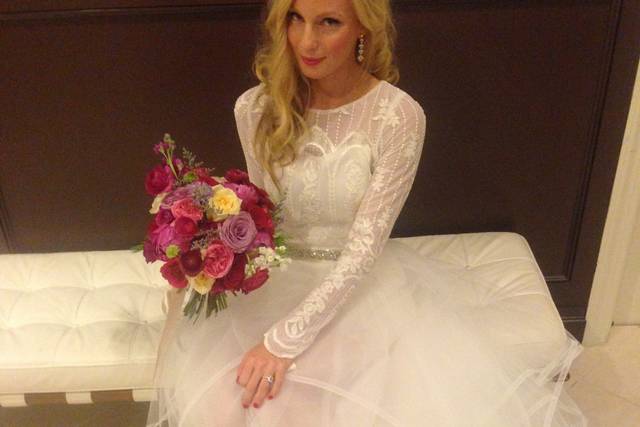 Sheer wedding dress