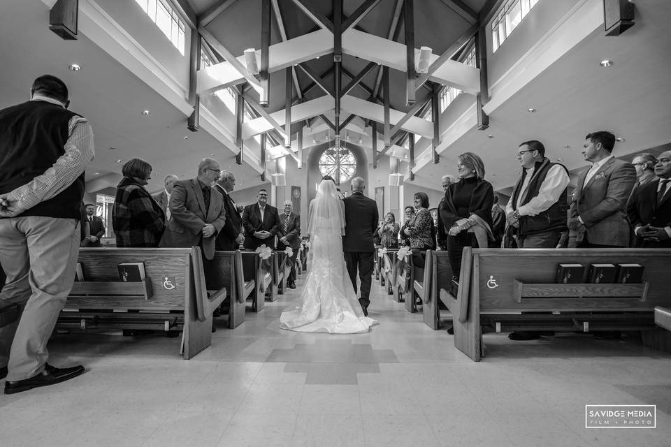 Walking down the aisle