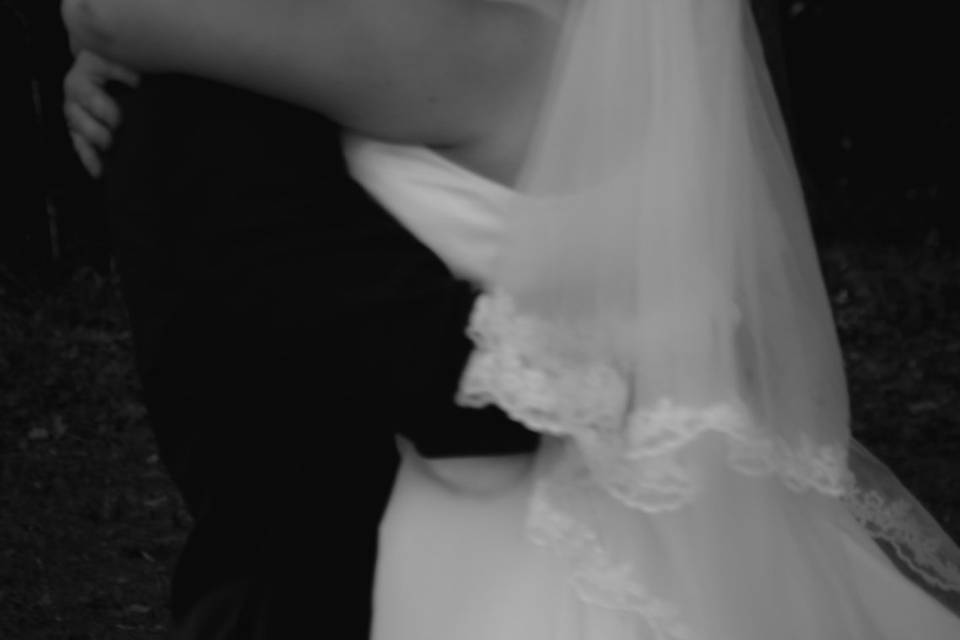 Black and white