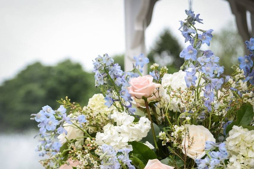 Something Blue Bridesmaid Flower Bouquet - The Parsons Wreath Company