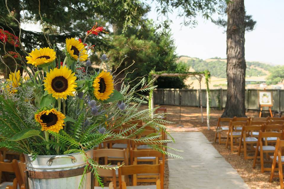 Sunflower arrangement