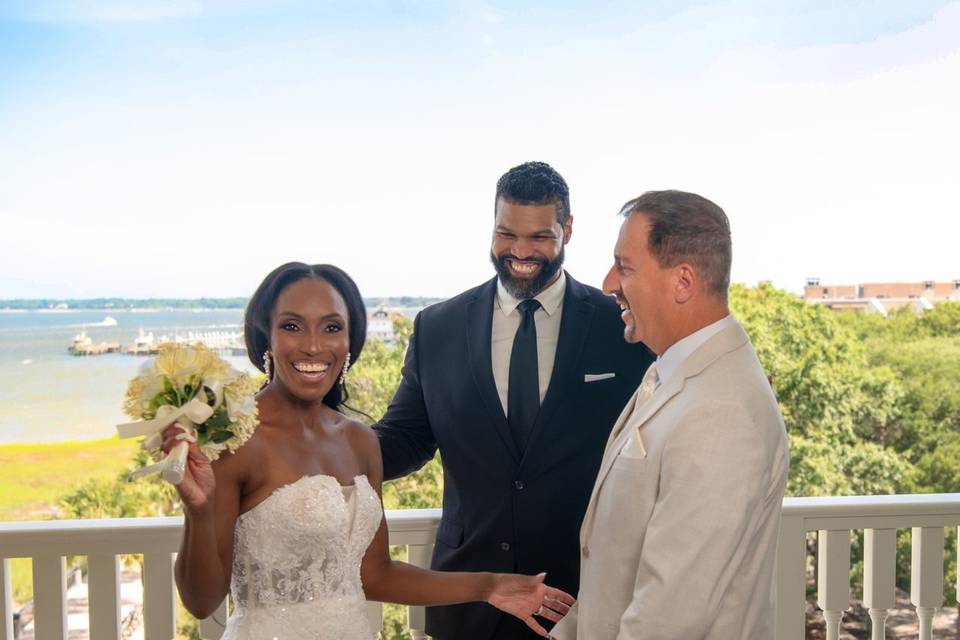 Officiant Lawrence Lovell