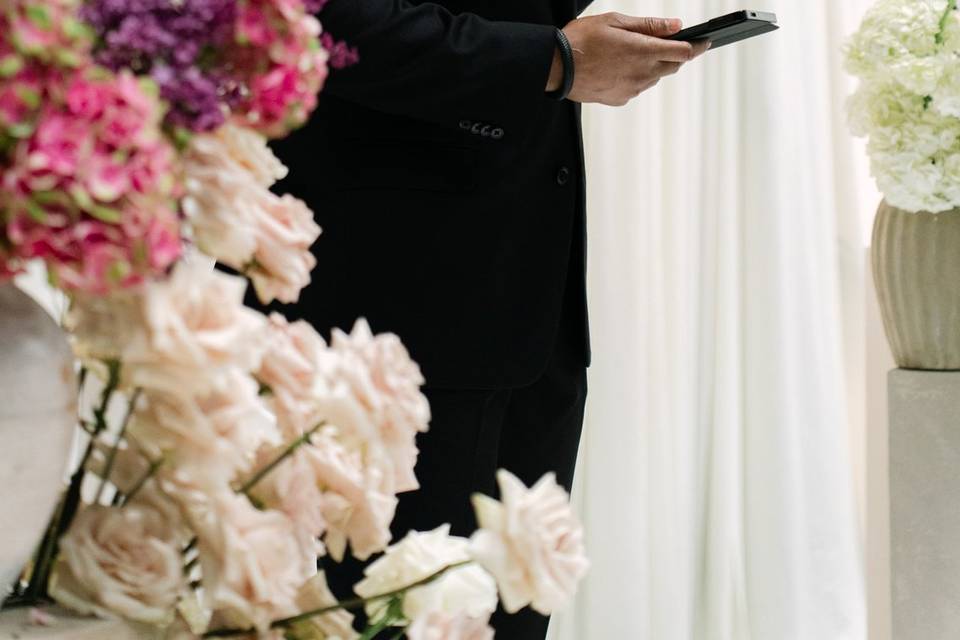 Officiant Lawrence Lovell