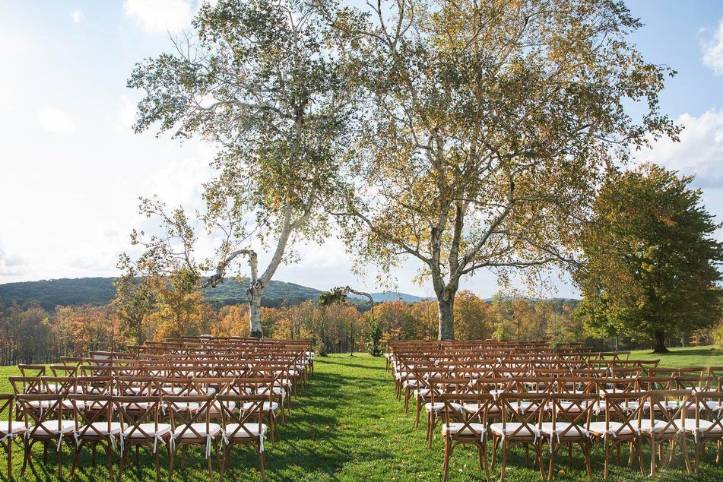 Ceremony site at the Farm