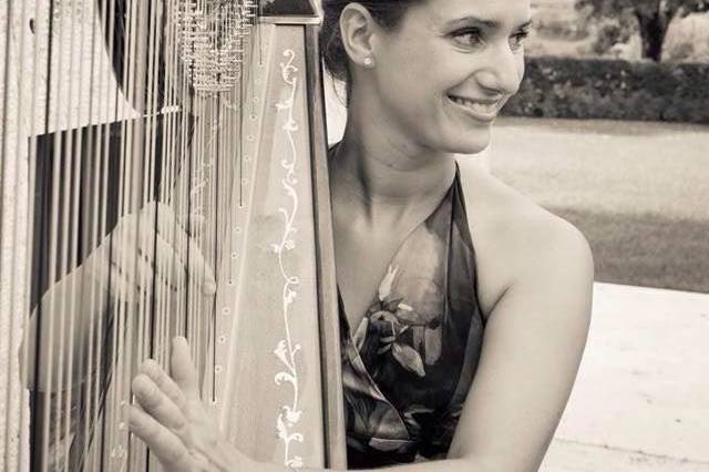 Wedding harpist