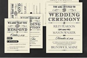Wedding ceremony invitation