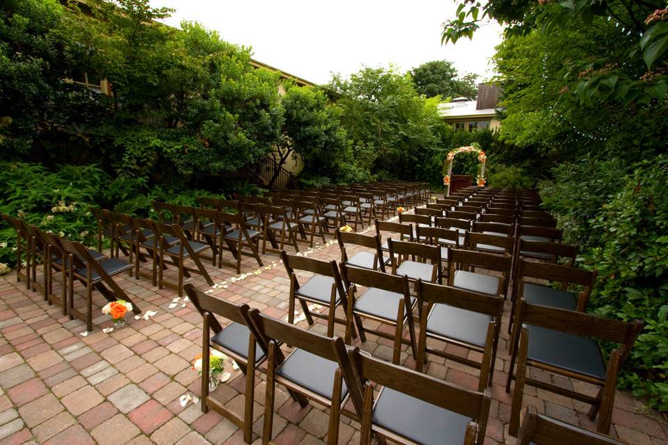 Wedding ceremony setup