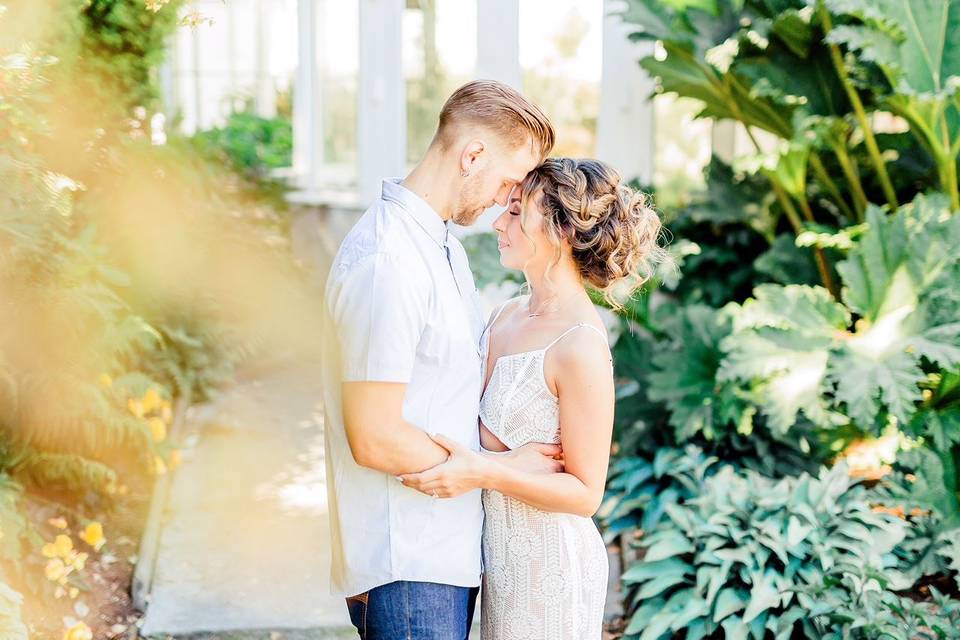 Full glam updo for this engagement session. photo by betty globa photography