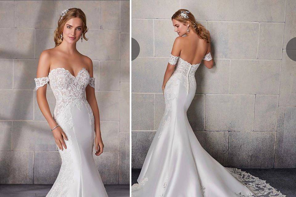 Trumpet style gown