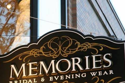 Memories Bridal & Evening Wear storefront sign