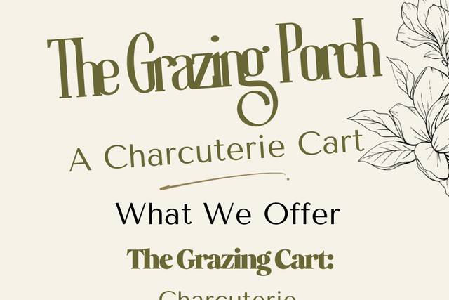 The Grazing Porch Charcuterie Cart