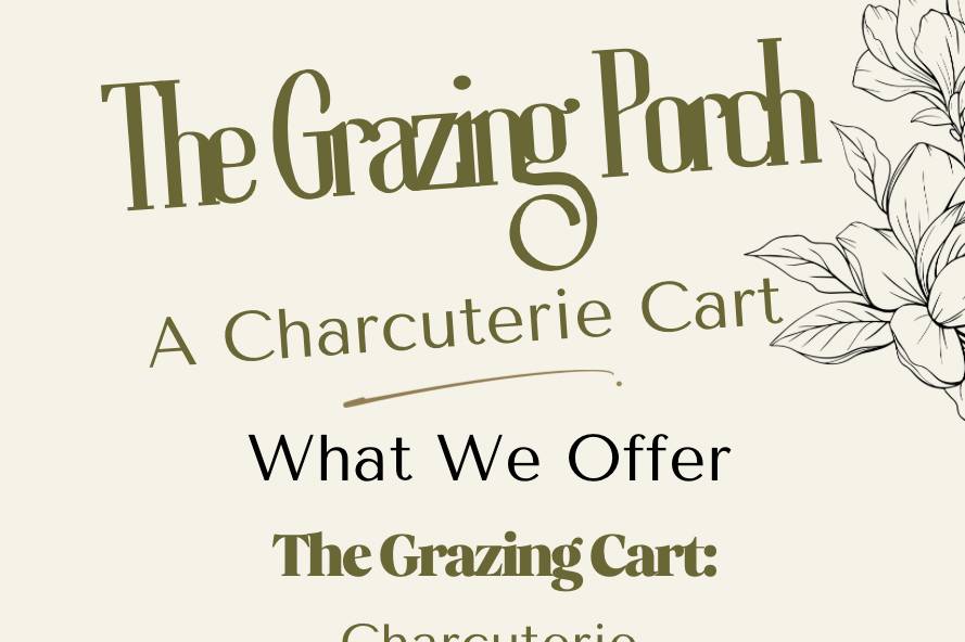 The Grazing Porch Charcuterie Cart