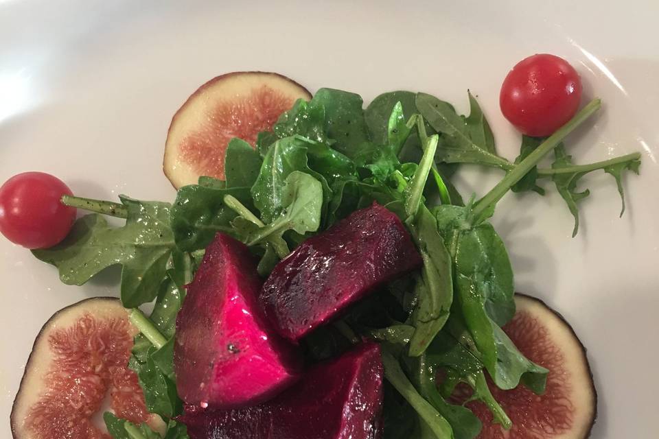 Roasted Beet and fig salad