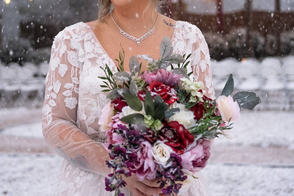 Our first snow wedding