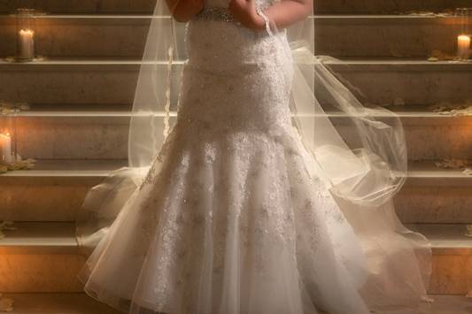 Bridal portrait at The Union Club of Cleveland