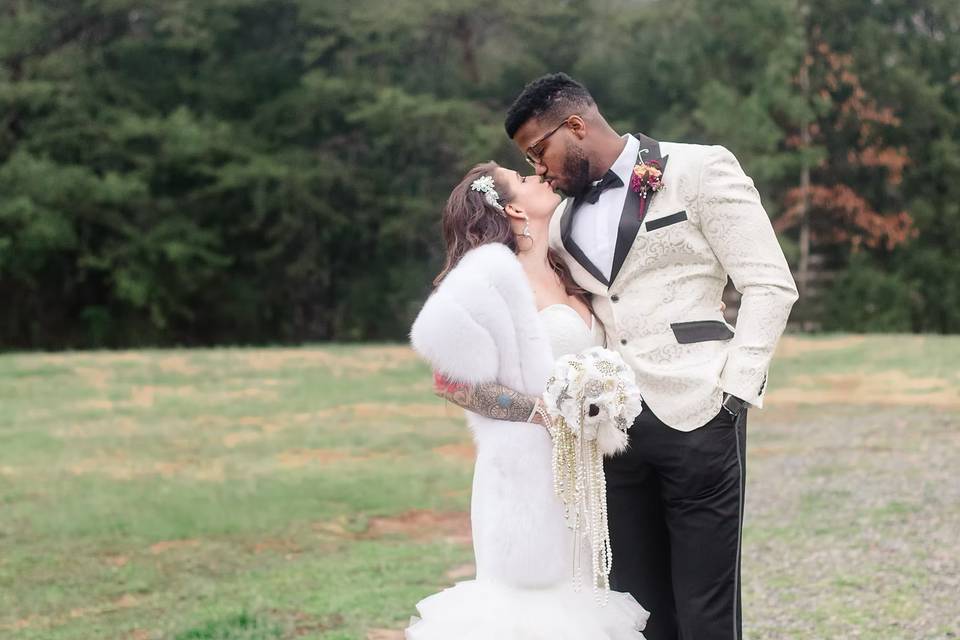 Couple in vineyard