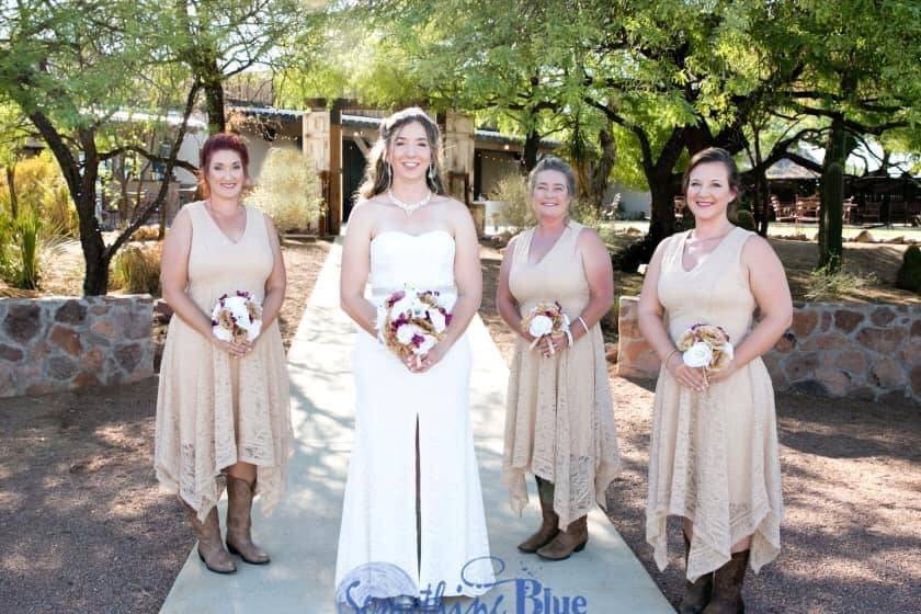 Big hair for the bridal party