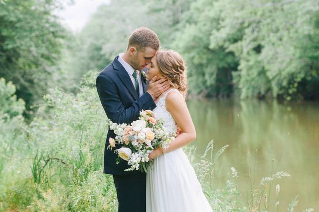 By the river