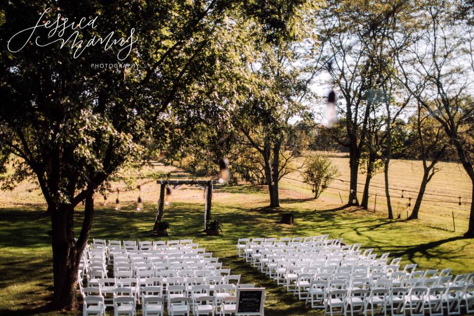 Outdoor wedding