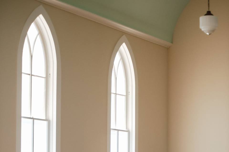 Pews in the chapel