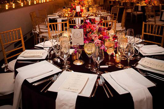 Wedding reception area