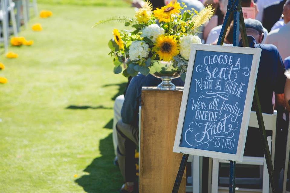 Wedding signage