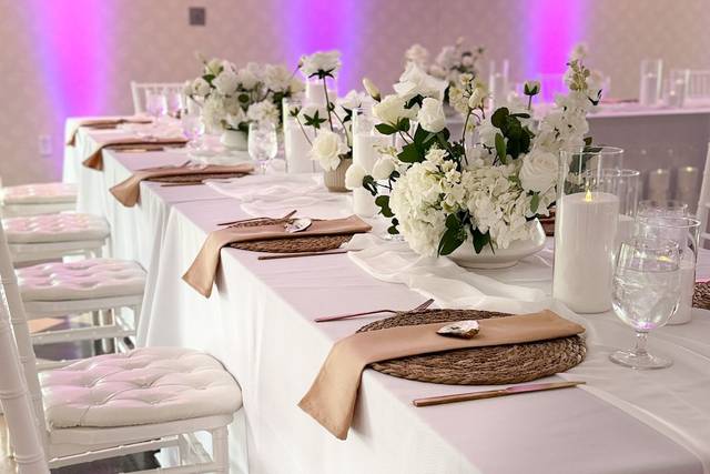 Candlelit Wedding Head Table
