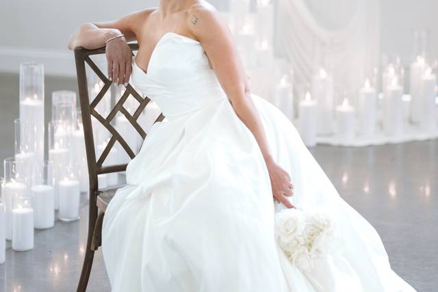 Bride at Candlelit Reception