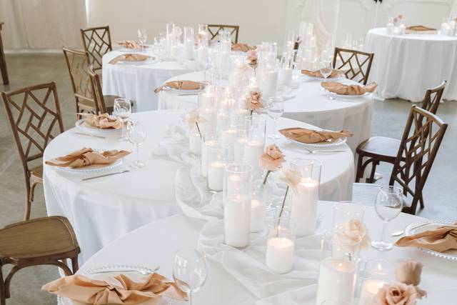 Wedding Table Candle Styling