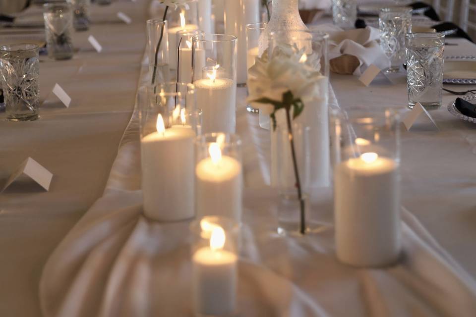 Candlelit reception