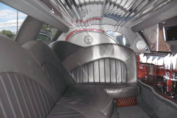 Interior of our 120 Icon super stretch limousine