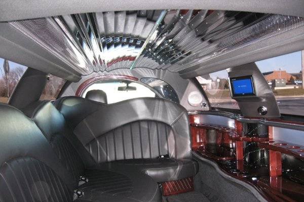 Interior of our 120 Icon super stretch limousine
