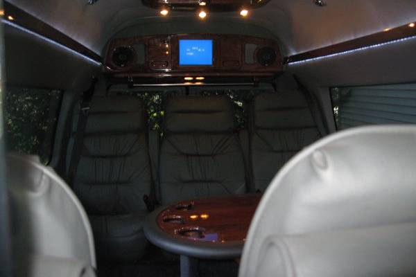 Interior of our XLT Limo Van