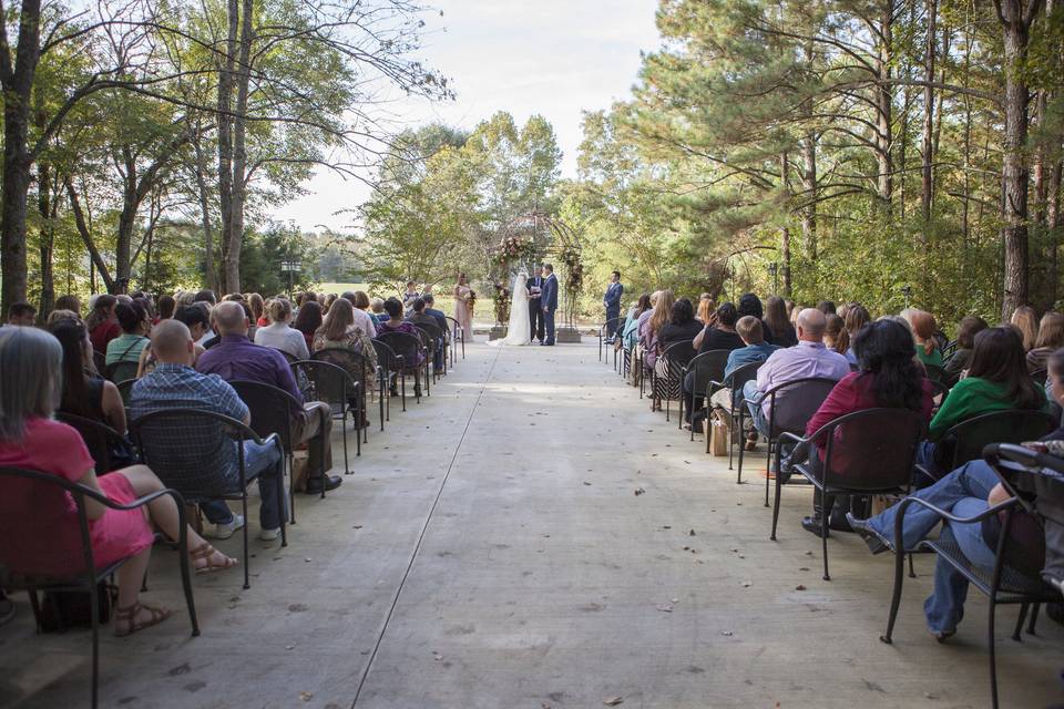 A large outdoor gathering