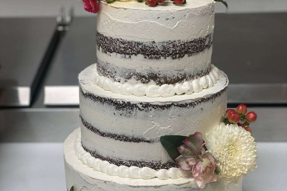 Simple Naked Cake