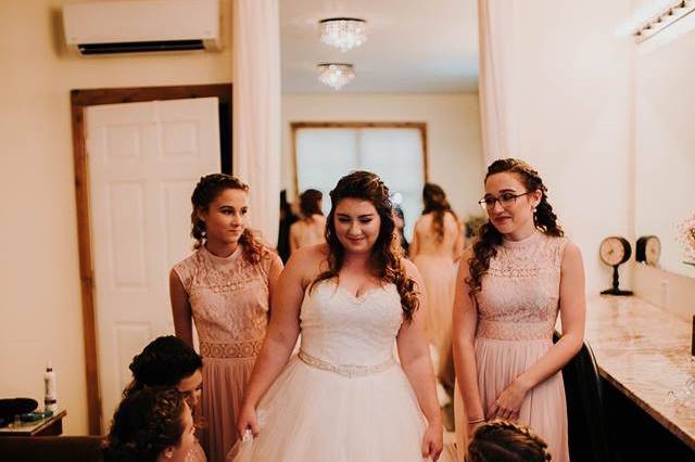Bridal suite: beautiful dress