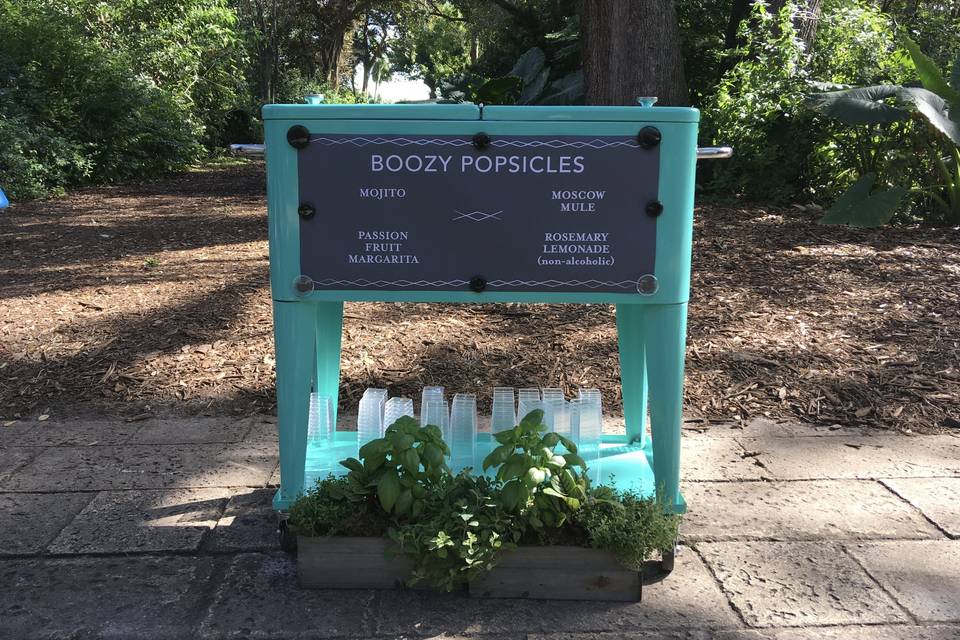 Our popsicle cart!